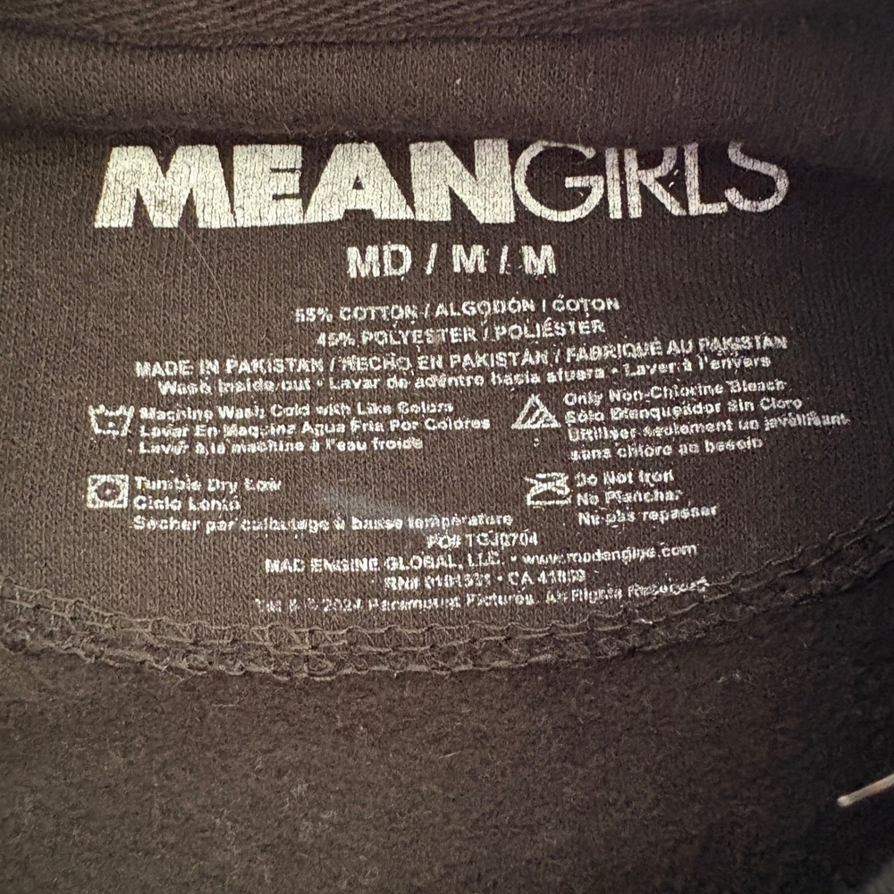 Mean Girls Sweatshirt Womens Medium Black Thats So Fetch Graphic Crewneck‎ - Picture 3 of 6
